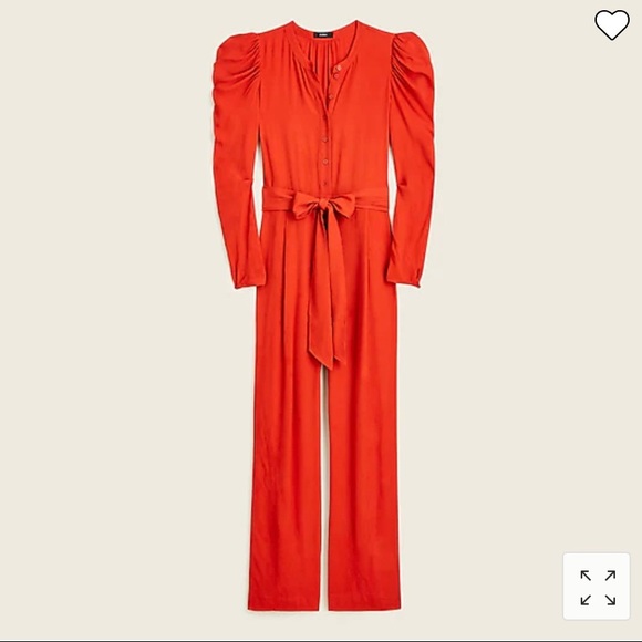 J. Crew Drapey puff-sleeve jumpsuit - Picture 4 of 4